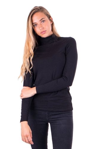 Rollkragenpullover - Schwarz - TeeShoppen - Modalova