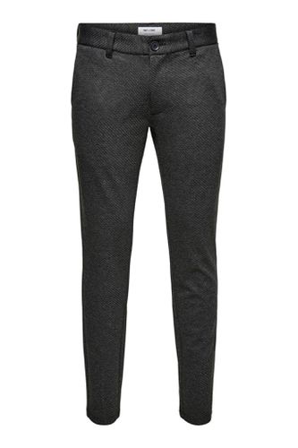 Markieren Pants - Dunkelgrau mit kleinen Würfeln - Mann - Only & Sons - Modalova