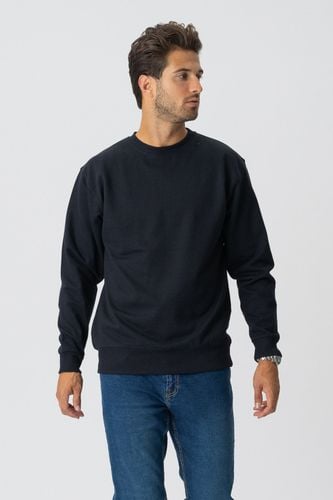 Basic Crewneck - Schwarz - Mann - TeeShoppen - Modalova