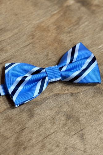 Bowtie - Hellblau/Schwarz/Weiß - Mann - TeeShoppen - Modalova