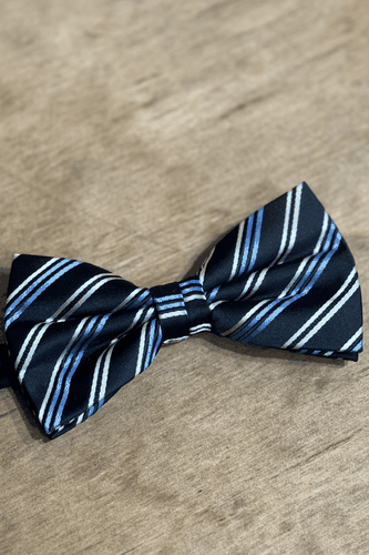 Bowtie - Schwarz/Weiß/Blau - Mann - TeeShoppen - Modalova