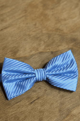 Bowtie - Hellblau gestreift - Mann - TeeShoppen - Modalova