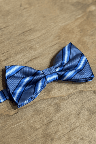 Bowtie - Dunkelblau gestreift - Mann - TeeShoppen - Modalova