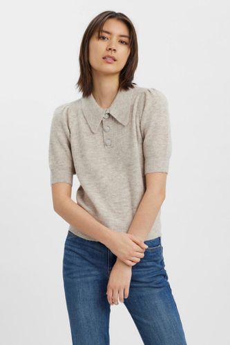 Lefilebluse mit Kragen - Birke - Vero Moda - Modalova