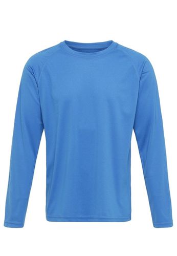 Langarmes Trainingst-Shirt-Blau - TeeShoppen - Modalova