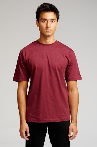 Oversized T -Shirt - Burgund - Mann - TeeShoppen - Modalova