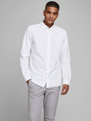 Sommerhemd Langarm - weiß Slim Fit - Mann - TeeShoppen - Modalova