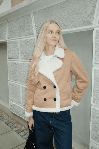 Shearling Kurzmantel - TeeShoppen - Modalova