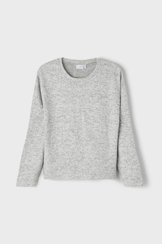 Victi -Strick -Pullover - graue Melange - Name It - Modalova