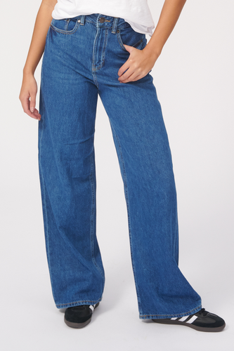 The Original Performance Breite Jeans - mittelblauer Denim - Damen - TeeShoppen - Modalova