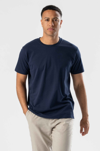 Regelmäßiges T -Shirt - Marine - Mann - TeeShoppen - Modalova