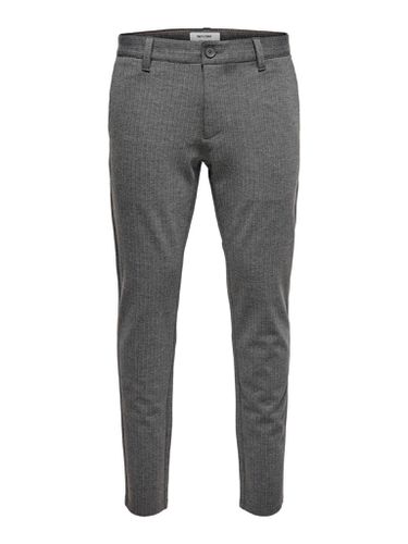 Markieren Pants - Grau gestreift - Male - Only & Sons - Modalova