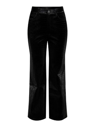 Alma Croco Pants - Schwarz - ONLY - ONLY - Modalova