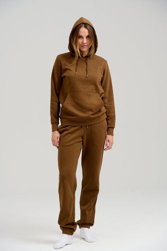 Basic Sweatsuit mit Hoodie (Brown) - Paketgeschäft (Frauen) - TeeShoppen - Modalova