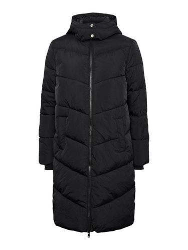 Jamilla Long Pufferjacke - schwarz - Female - PIECES - Modalova