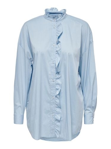 Sofia Frill Bluse - luftig blau - ONLY - Modalova