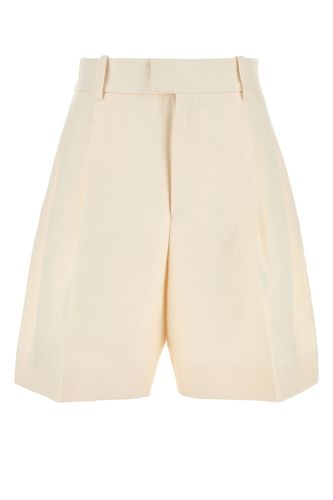 Ivory cotton bermuda shorts - JIL SANDER - Modalova