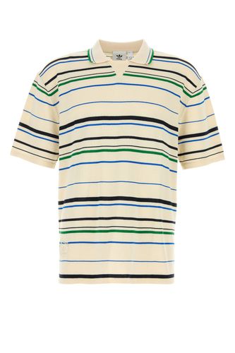 Embroidered cotton blend polo shirt - WALES BONNER X ADIDAS - Modalova