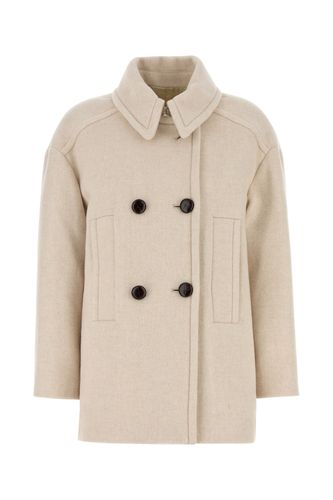 Sand wool blend Fiby coat - ISABEL MARANT - Modalova