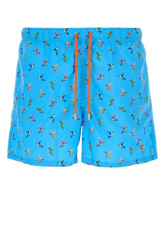 Printed polyester swimming shorts - GALLO - Modalova