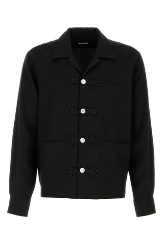 BODE Black wool Astor shirt - BODE - Modalova