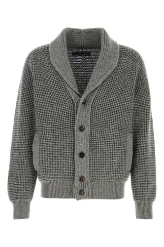 Dark cashmere blend cardigan - ZEGNA - Modalova