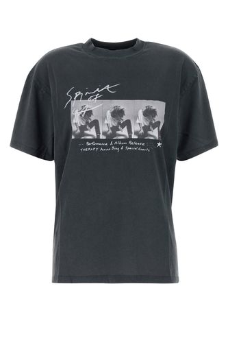 Charcoal cotton Ashton t-shirt - ANINE BING - Modalova