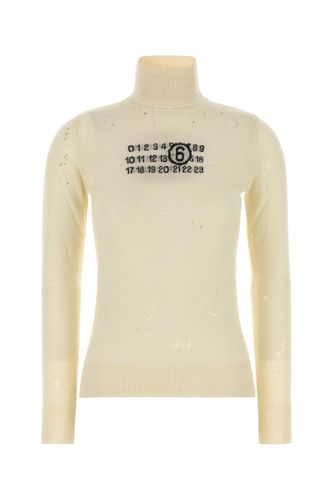 Cream wool sweater - MM6 MAISON MARGIELA - Modalova