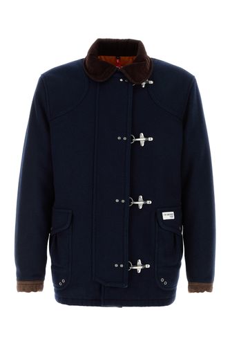FAY Navy blue wool blend jacket - FAY - Modalova