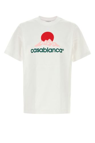 CASABLANCA White cotton t-shirt - CASABLANCA - Modalova