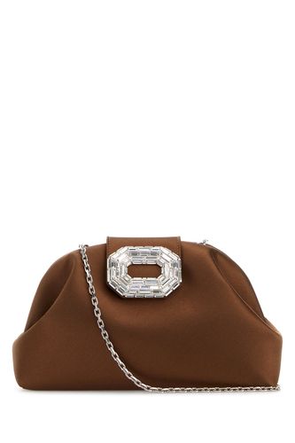 Satin Camelia clutch - AMINA MUADDI - Modalova