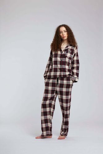 JIM JAM Womens Organic Cotton Pyjama Set Maroon, Size 1 / UK 8 / EUR 36 - KOMODO - Modalova