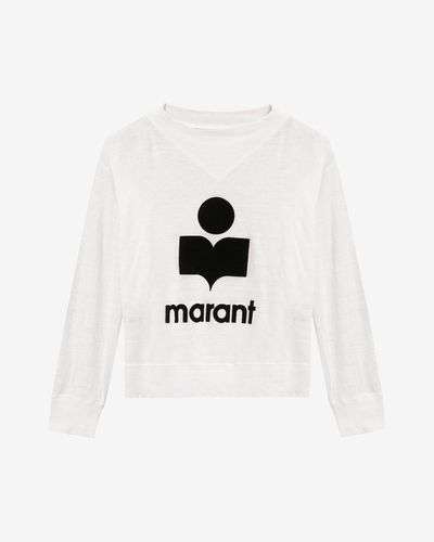 Langärmeliges T-shirt Kilsen Mit Logo - Damen - Größe M - Marant Étoile - MarantÉtoile - Modalova