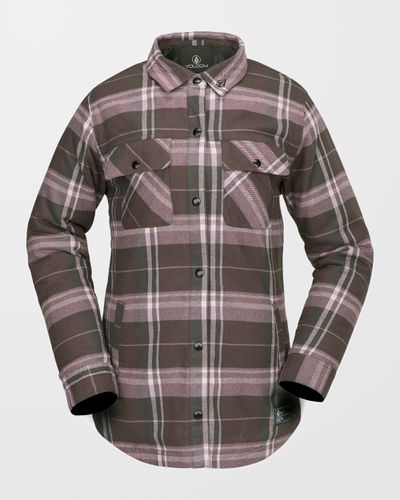 Women's Insulated Riding Flannel Jacket - Volcom - Modalova