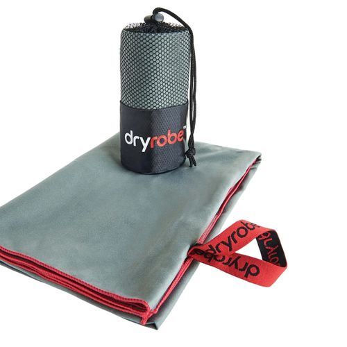 Micro Fibre Towel V3 - Grey/Red - Dryrobe - Modalova