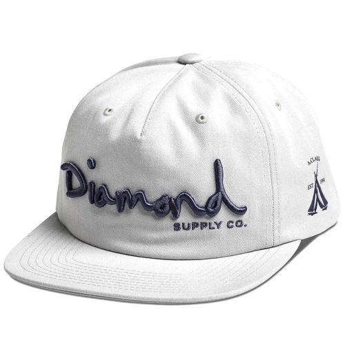 OG Script Unstructured Snapback - White - Diamond Supply Co - Modalova