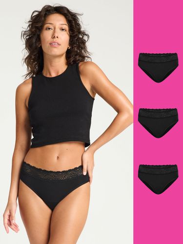 Sensual Hi Waist Bikini Bundle Pack Black - Modibodi - Modalova