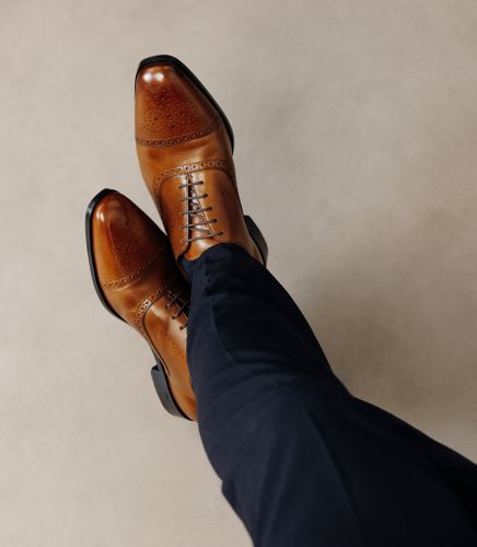 Chaussures derby en cuir - IZAC - Modalova