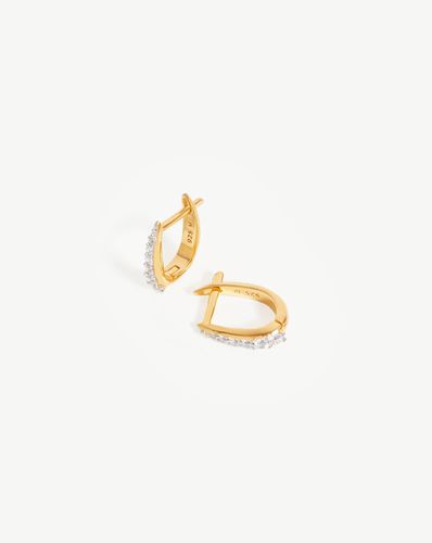 Claw Huggies | 18ct Gold Vermeil/Pavé - Missoma - Modalova