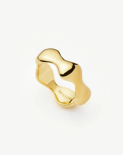 Eny Puffy Stacking Ring | 18ct Gold Plated - Missoma - Modalova