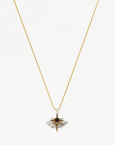 Harris Reed Emerging Butterfly Necklace | Silver Plated/Black Onyx - Missoma - Modalova