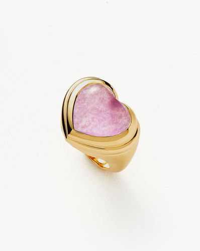 Jelly Heart Gemstone Ring | 18ct Gold Plated/Purple Quartz - Missoma - Modalova