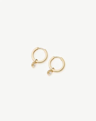 Harris Reed Fine Uncaged Drop Earrings | 14ct Solid Gold/Pearl & Diamond - Missoma - Modalova