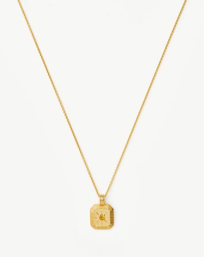 November Birthstone Pendant Necklace | 18ct Gold Vermeil/Citrine - Missoma - Modalova