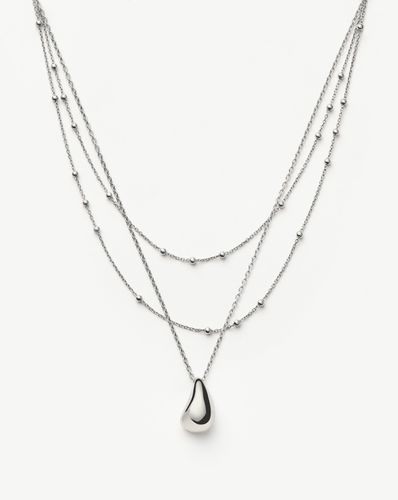 Savi Droplet Pendant & Double Necklace Set | Sterling Silver - Missoma - Modalova