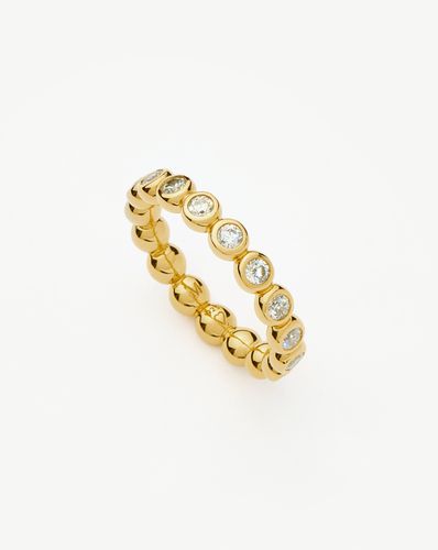 Tennis Eternity Stacking Ring | 18ct Gold Vermeil Cubic Zirconia - Missoma - Modalova