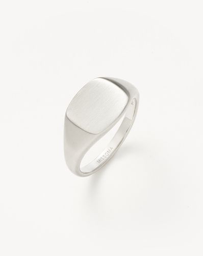 Mens Engravable Signet Ring | Sterling Silver - Missoma - Modalova