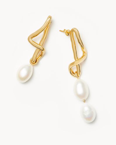 Molten Baroque Pearl Mismatch Drop Earrings - Missoma - Modalova