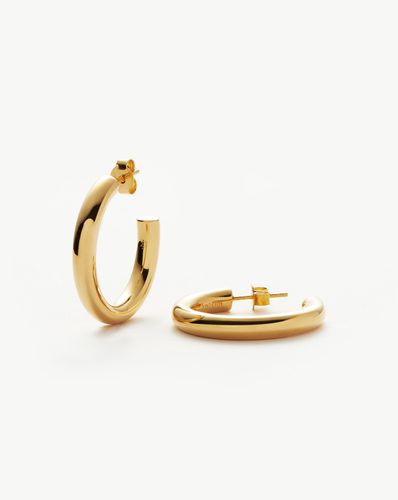 Tunnel Large Hoop Earrings | 18ct Gold Plated - Missoma - Modalova