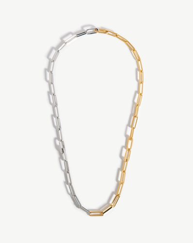 Fused Two Tone Modular Chain Necklace | Mixed Metal - Missoma - Modalova